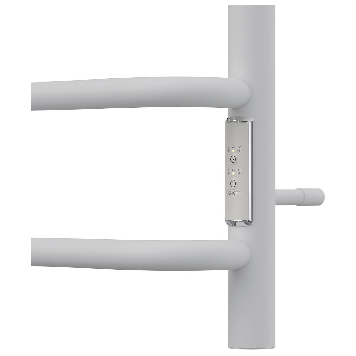 Полотенцесушитель электрический 50х80 с диммером справа белый Point "Сатурн" PN90858W П8 - изображение 4