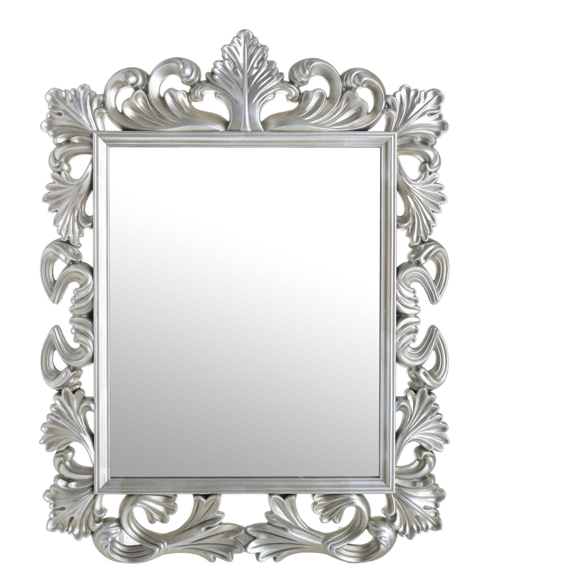 Зеркало настенное серебристое