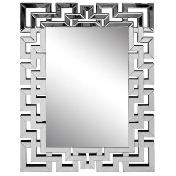 Зеркало настенное в раме 60х80 см серебряное Garda Decor