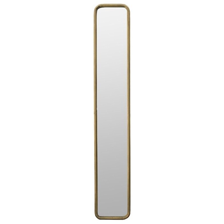 Зеркало настенное прямоугольное 20х120 см золото 45655