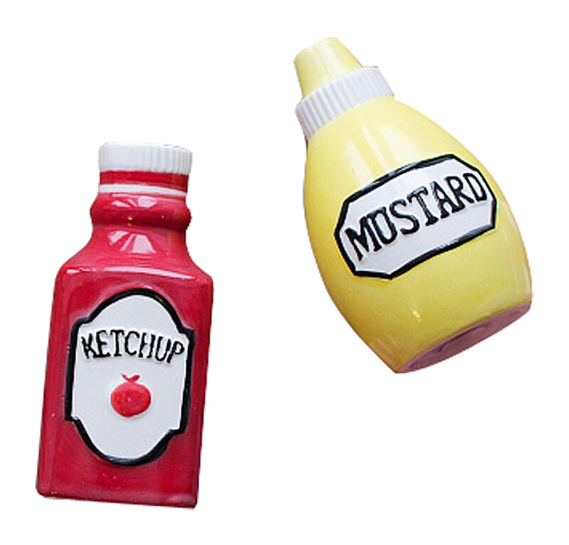 Солонка и перечница &quot;Ketchup&mustard&quot;