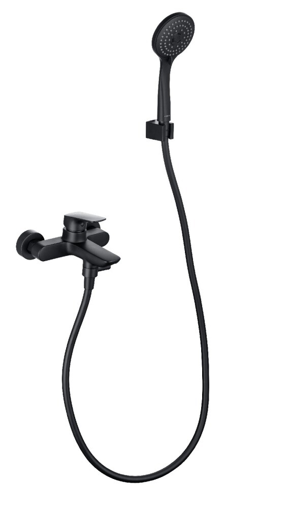Душевой комплект со смесителем для раковины черный Aquatek "Вега" AQ1030MB - изображение 8