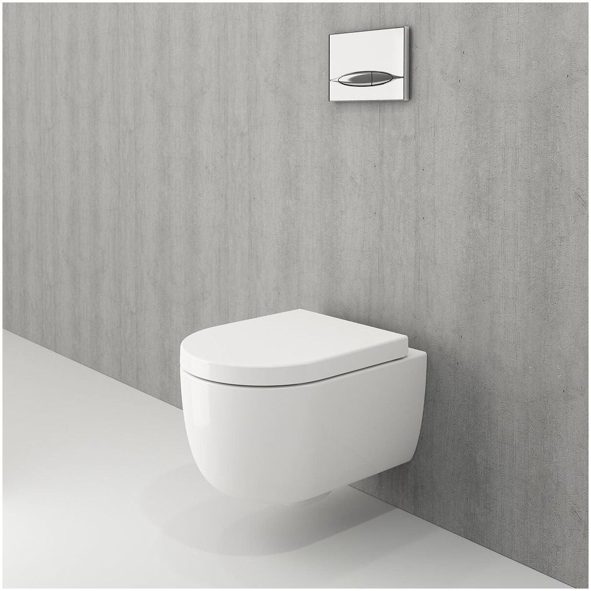 Унитаз подвесной белый Bocchi Parma 1417-001-0129 с инсталляцией Creto Standart 1.0 INST-CR-1.0 - изображение 4