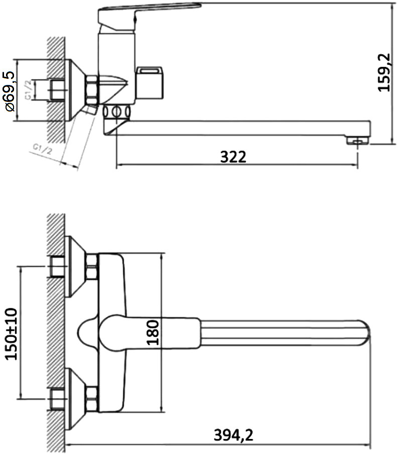 Универсальный смеситель хром Stworki "Колдинг" KO-03cr - изображение 8