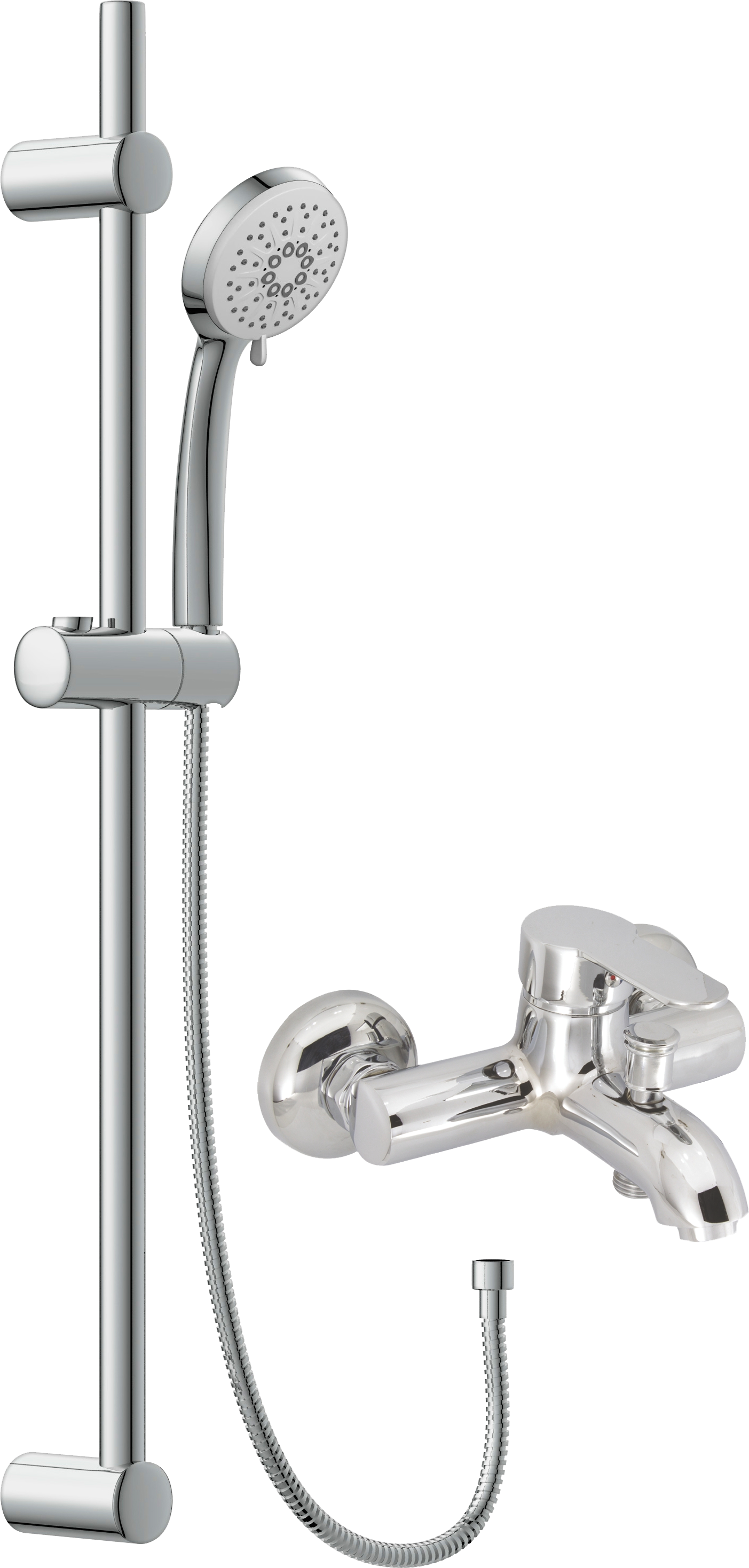 Душевой комплект хром Mega City MG-ZRV103 Cersanit Vibe 63067