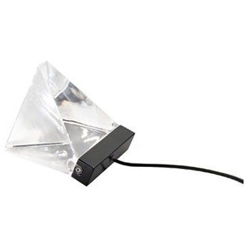 Настольная лампа с хрустальным плафоном черная Tripla F41B0121