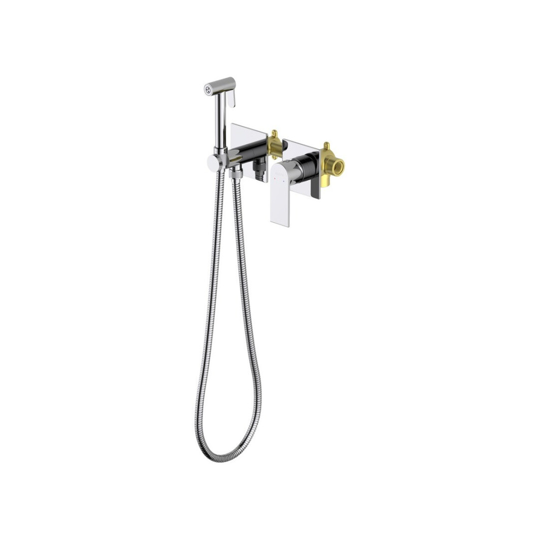 Гигиенический душ со встраиваемым смесителем хром &quot;Лира&quot; Aquatek AQ1420CR