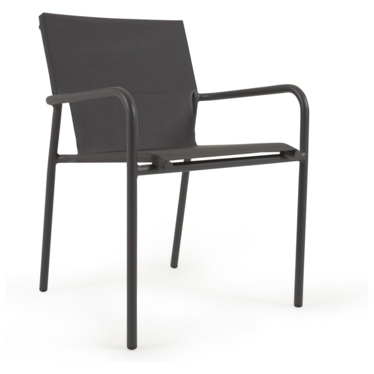 Обеденный стул на металлических ножках черный Zaltana от La Forma