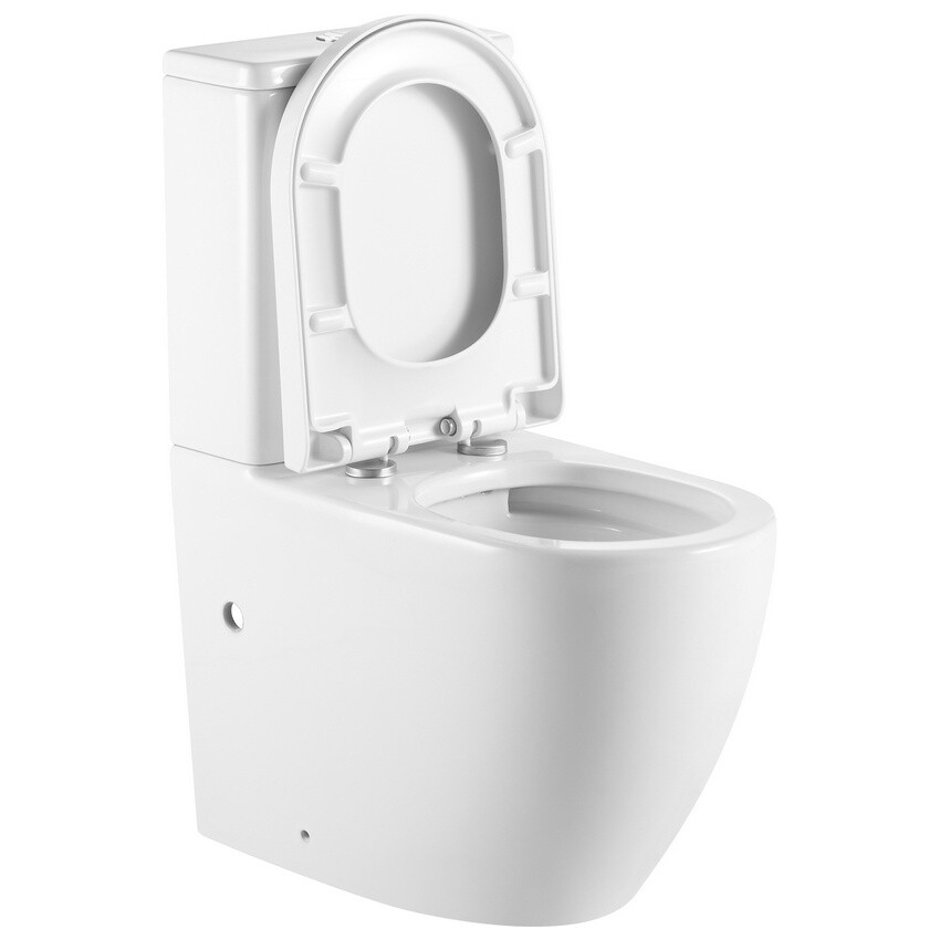 Унитаз напольный безободковый фарфоровый белый Triton Corso Pro CO-3806 Щ0000057975 - изображение 4