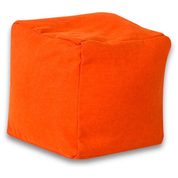 Пуфик мягкий куб оранжевый &quot;Фьюжн Классический&quot; 