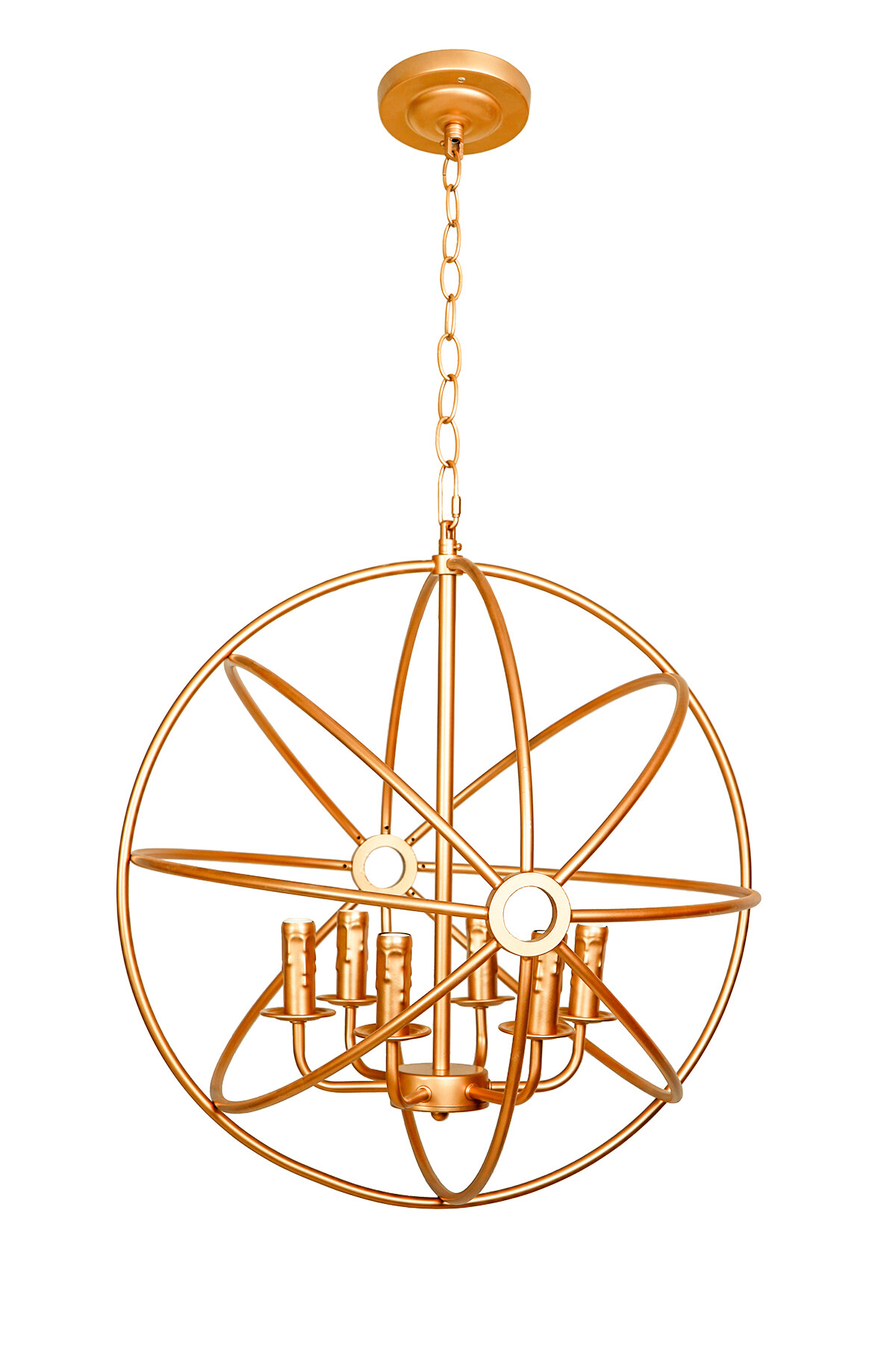 Подвесной светильник золотистый Foucault's Orb Crystal Nude Gold 5013-D520G