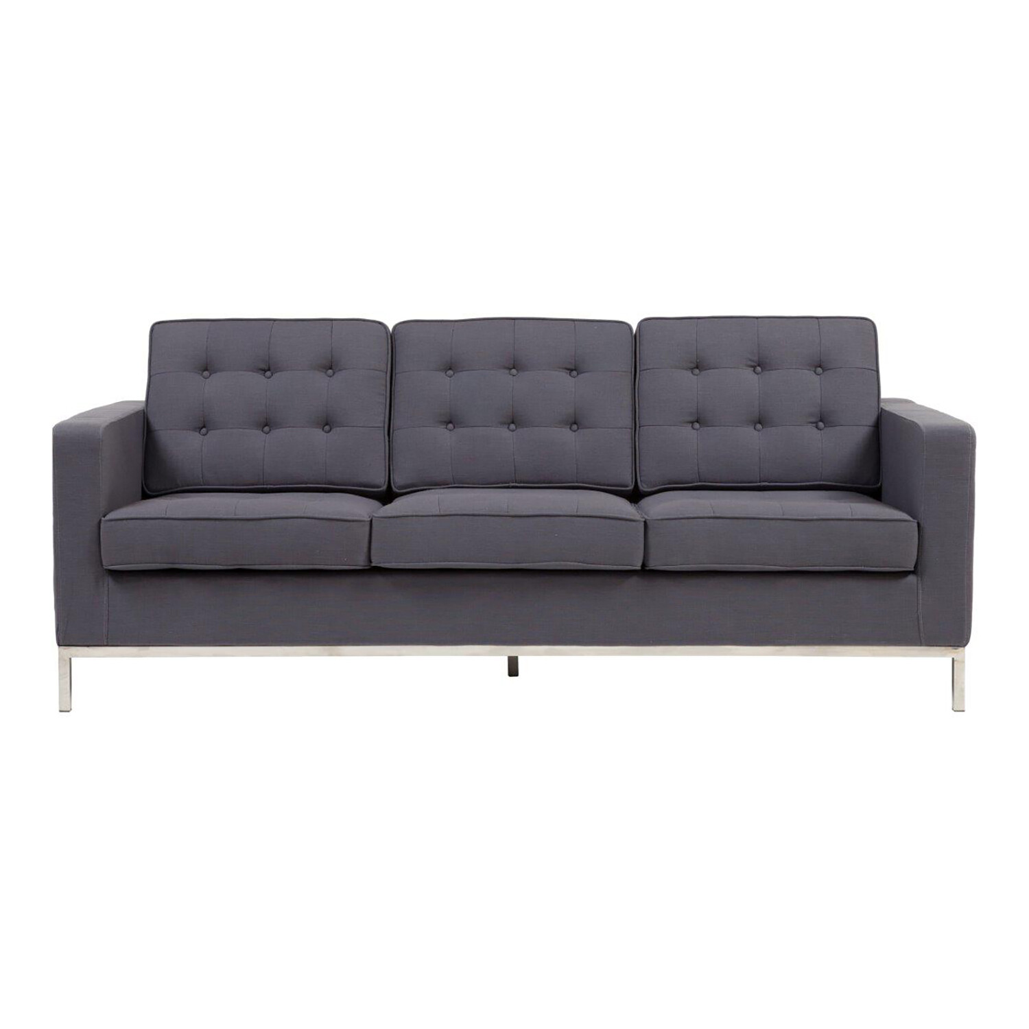 Диван Florence Knoll Sofa прямой серый