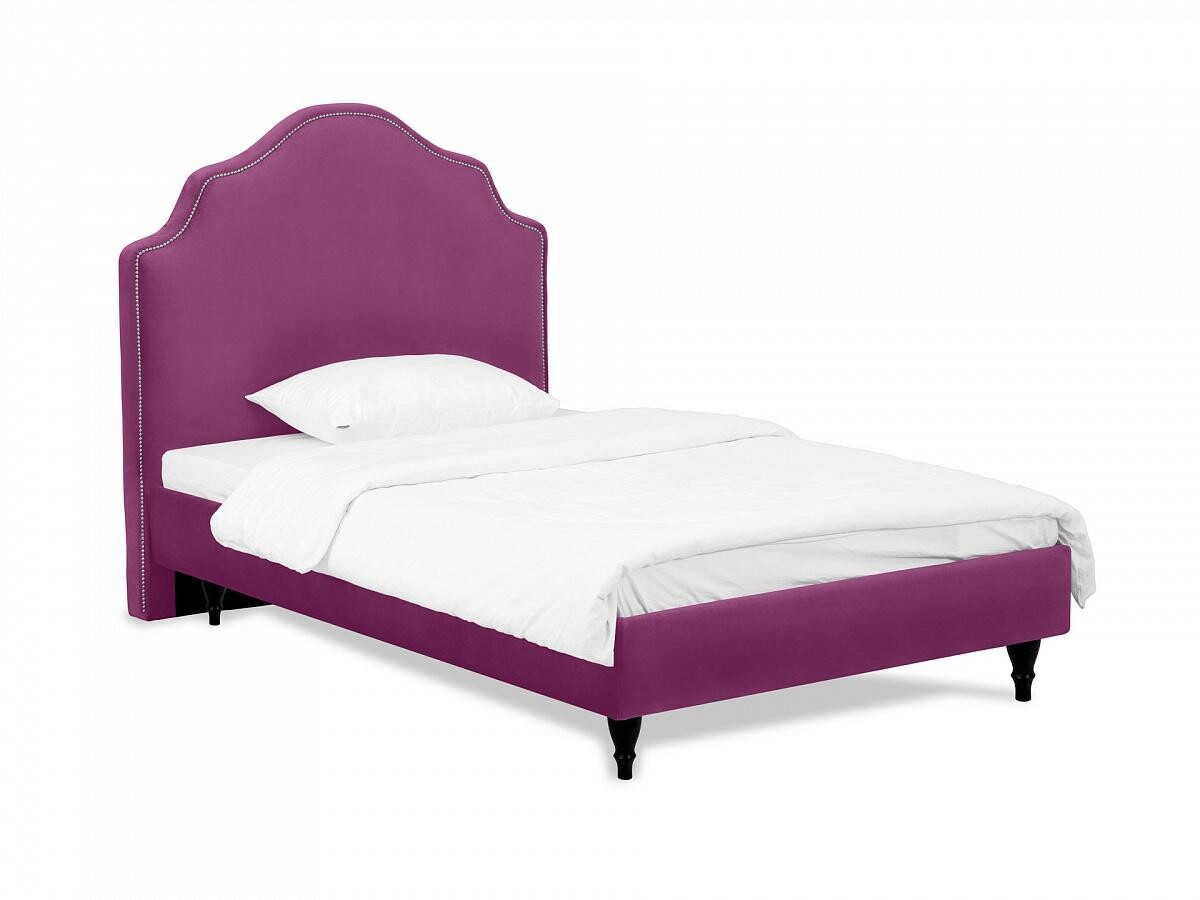 Кровать полутораспальная с мягким изголовьем 120х200 см фуксия Princess II L