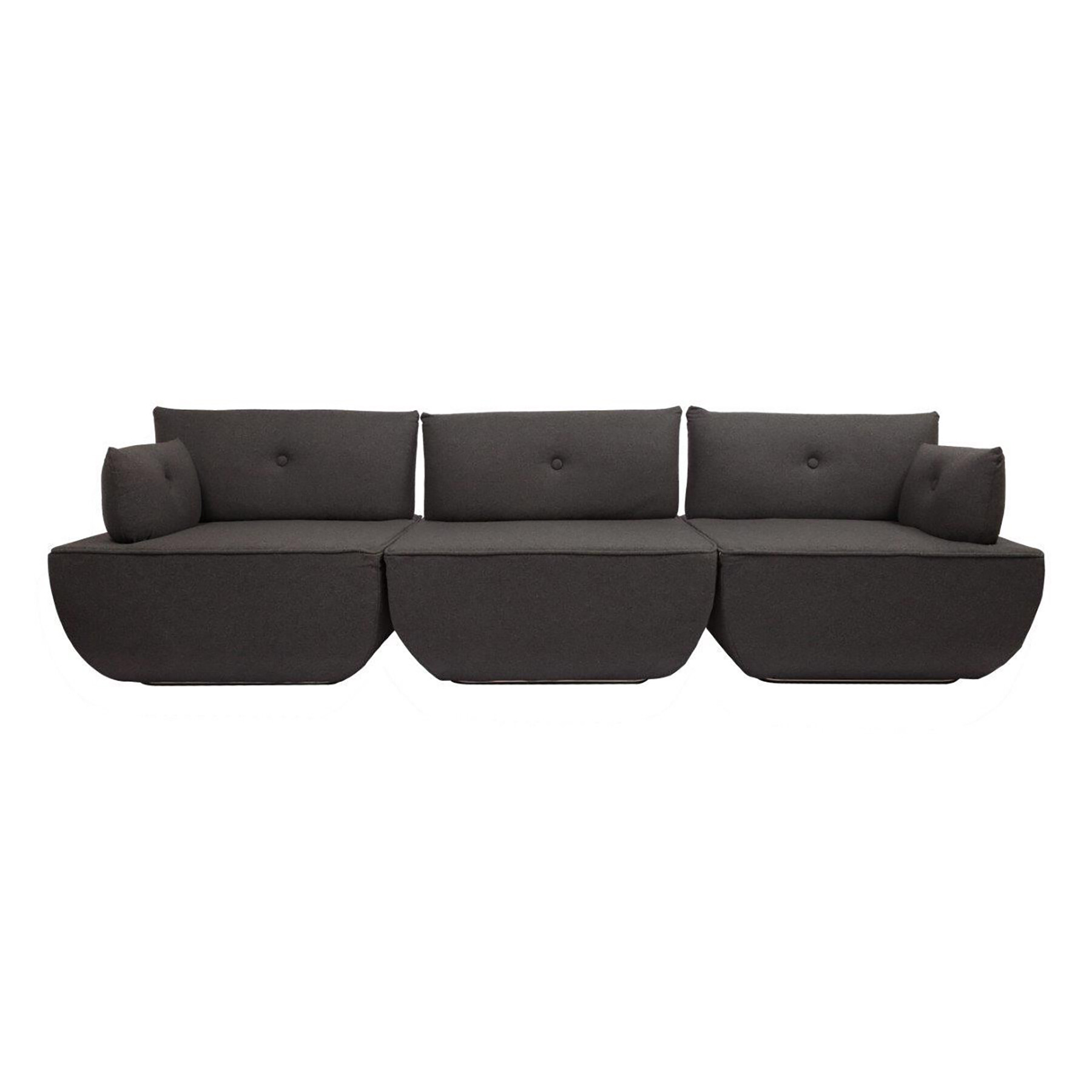 Диван прямой темно-серый Dunder Sofa
