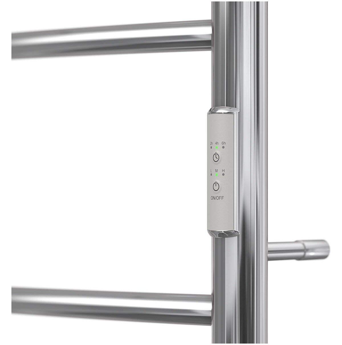 Полотенцесушитель электрический 40х60 см с полкой, с диммером справа хром Point "Афина" PN04846P П3 - изображение 4