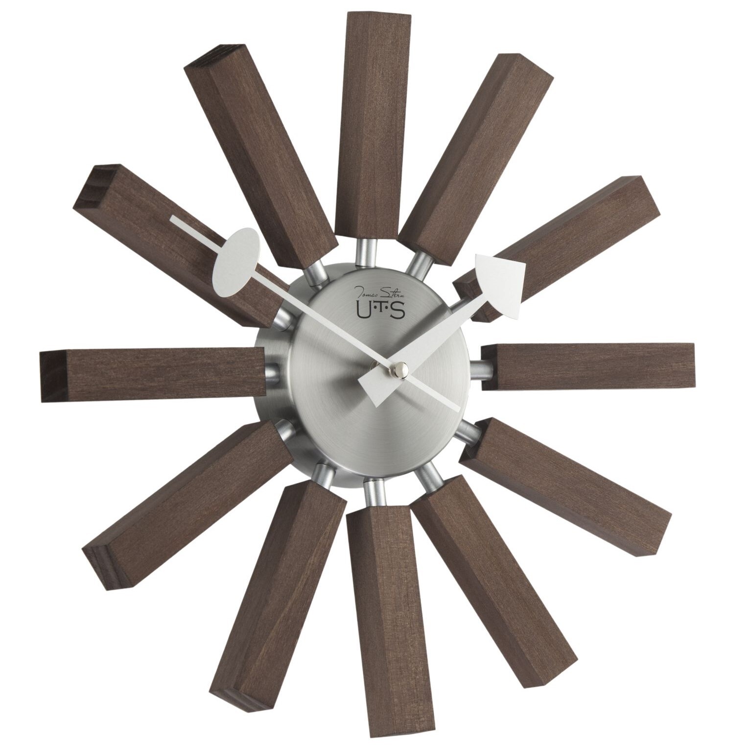 Часы настенные коричневые деревянные Tomas Stern 8006