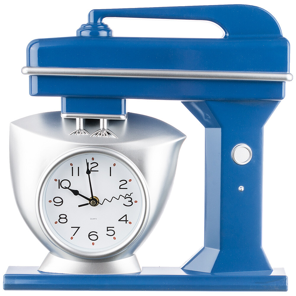 Часы настенные кварцевые 39 см синие Chef Kitchen