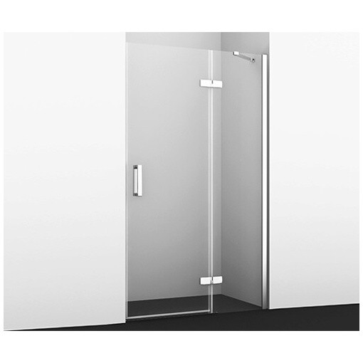 Душевая дверь распашная 120х200 см прозрачная, белая, хром Wasserkraft Aller 10H05RWHITE