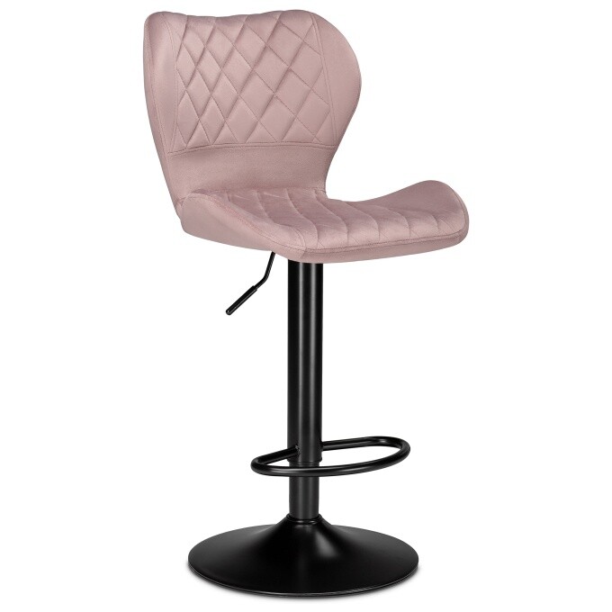 Барный стул розовый, черный Porch