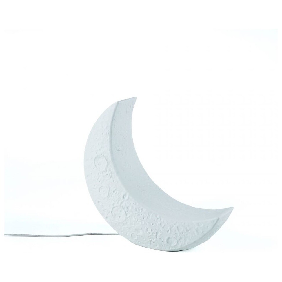 Лампа настольная светодиодная из смолы 40х33 см белая My Little Moon 14801