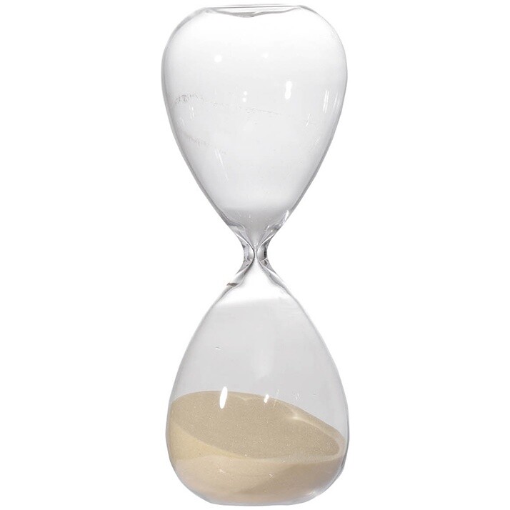 Песочные часы стеклянные 60 минут прозрачные Glasar 73229-TAN