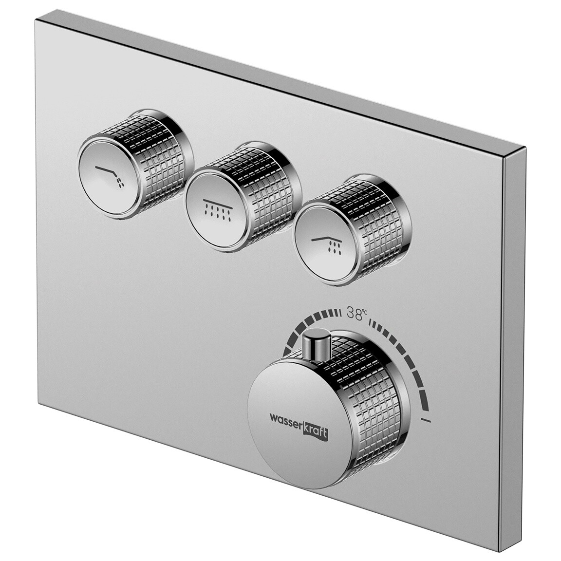 Термостатический смеситель для ванны и душа хром Thermo Dinkel 5858