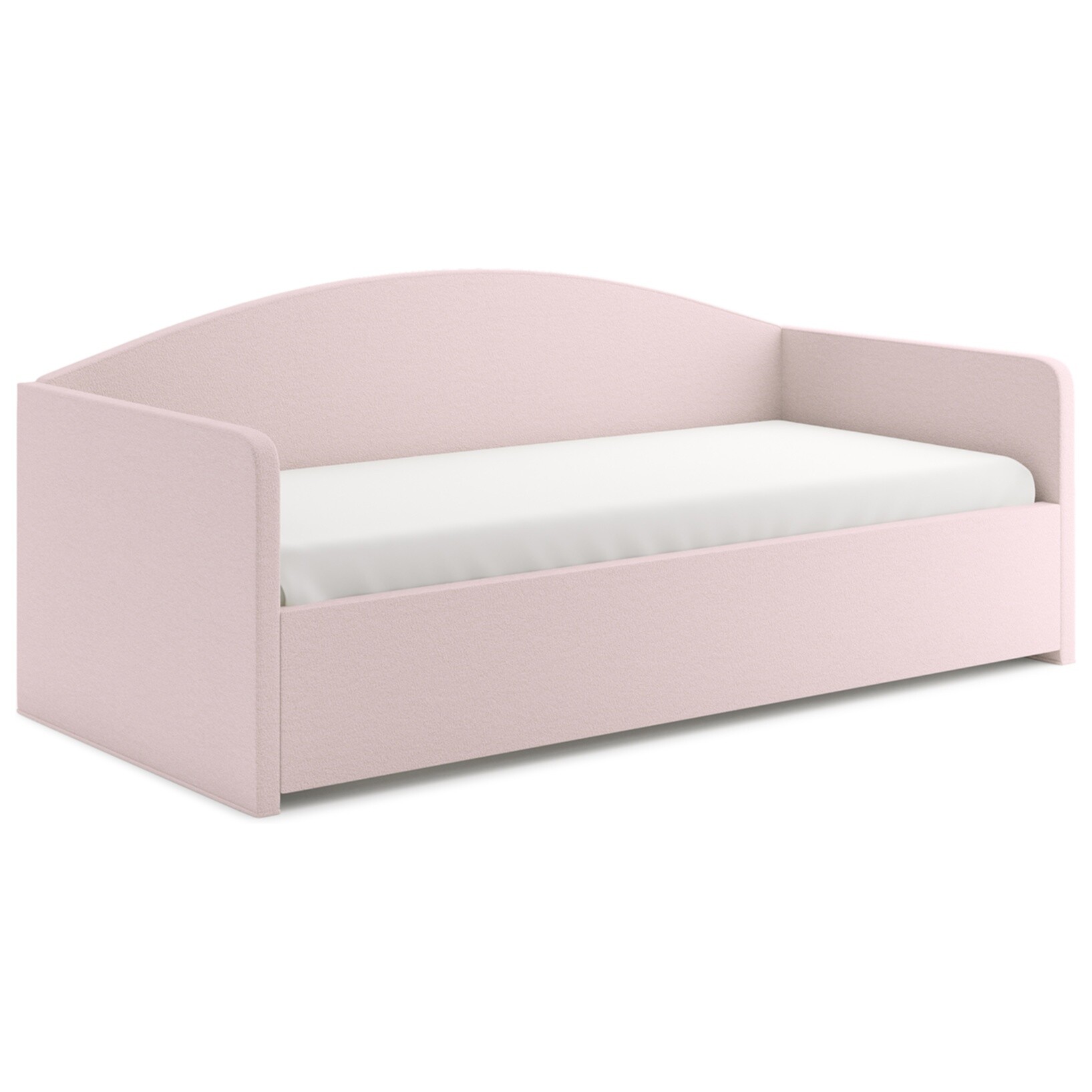 Кровать односпальная 80х180 см тедди розовый Uno