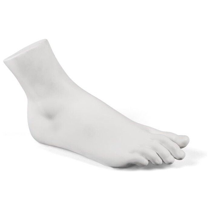 Статуэтка в форме стопы фарфоровая 21х36 см белая Memorabilia Mvsevm Female Foot
