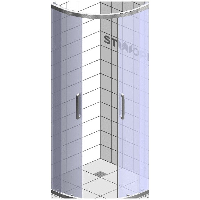 Душевой уголок 80х80 см хром матовый, прозрачное стекло Stworki "Хельсинки" - изображение 16