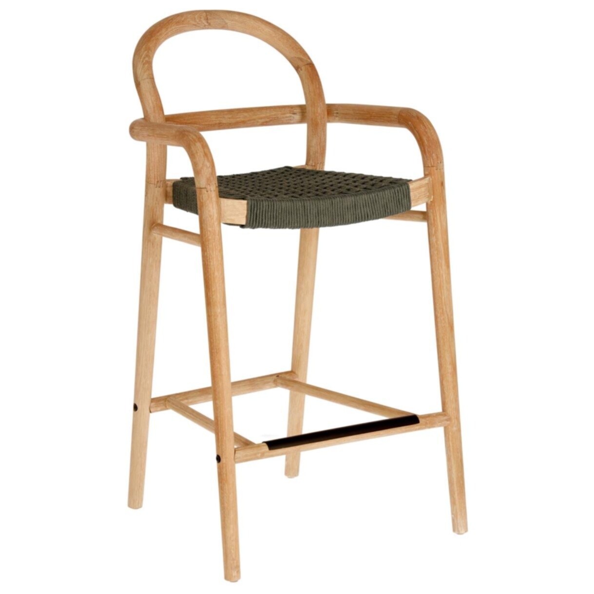 Полубарный стул деревянный, эвкалипт коричневый Sheryl от La Forma