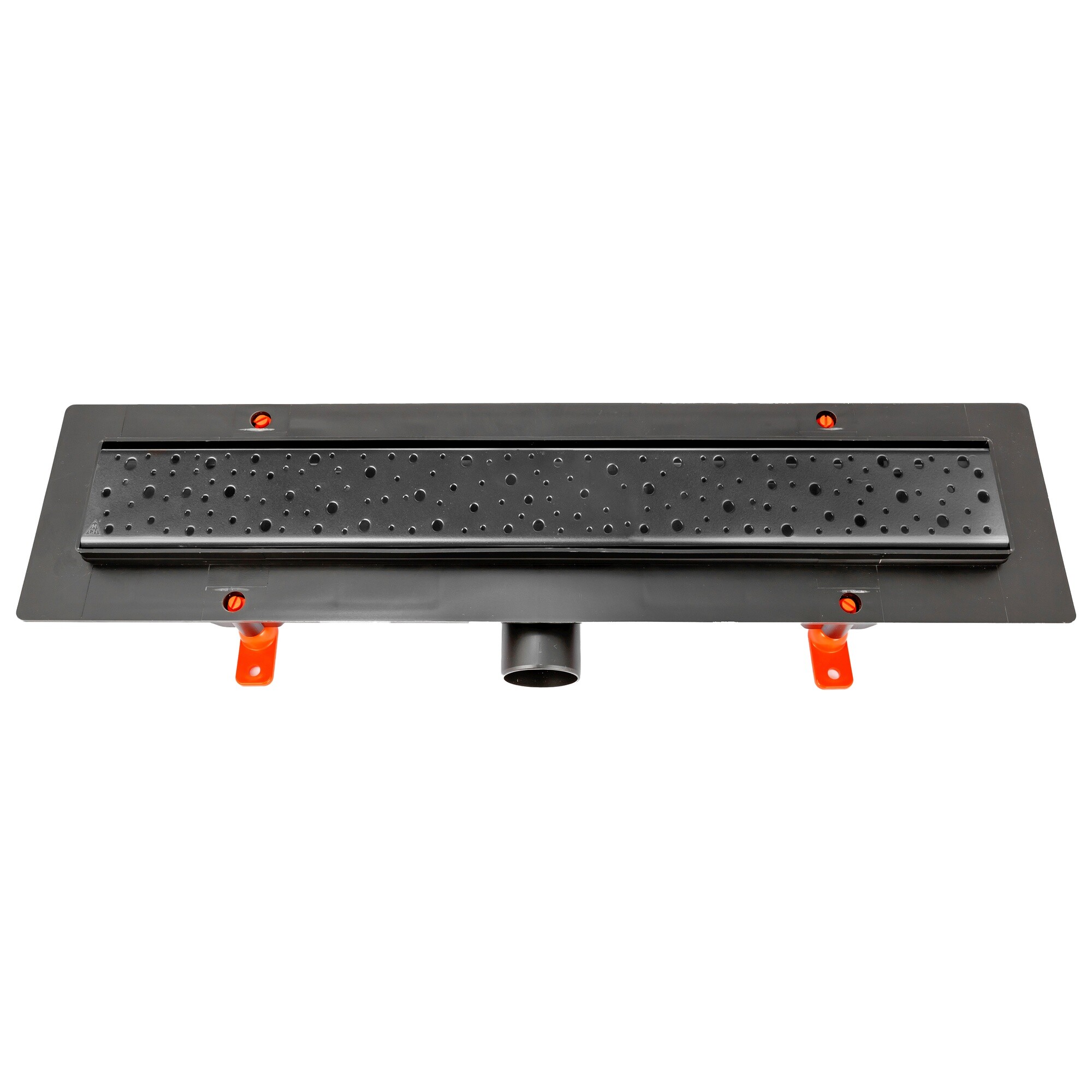Душевой лоток с решеткой 55 см черный Creto Points CRE-550 PB
