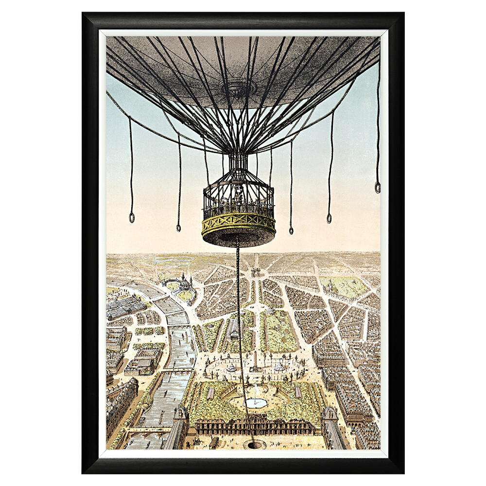 Картина в раме 46х66 см «Париж с высоты птичьего полета»