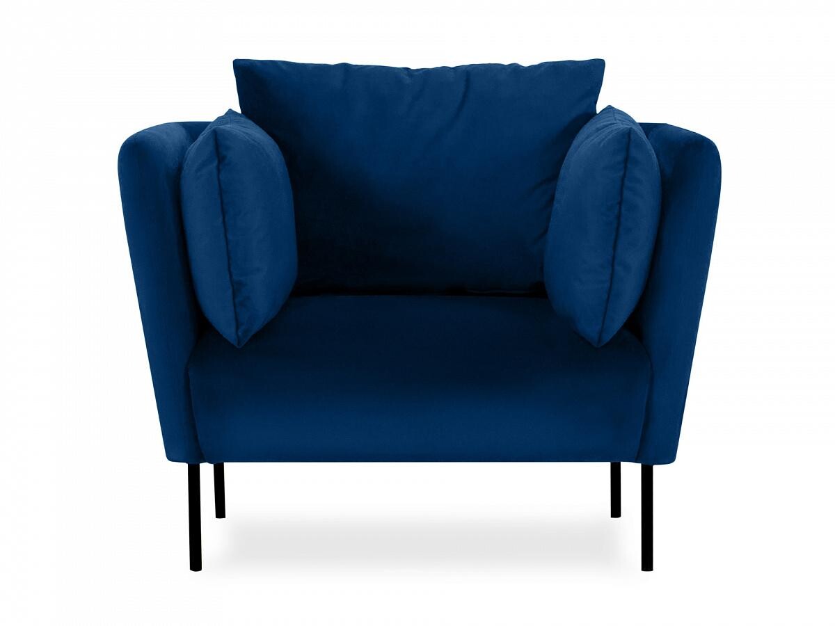 Кресло с мягкими подлокотниками синее Copenhagen