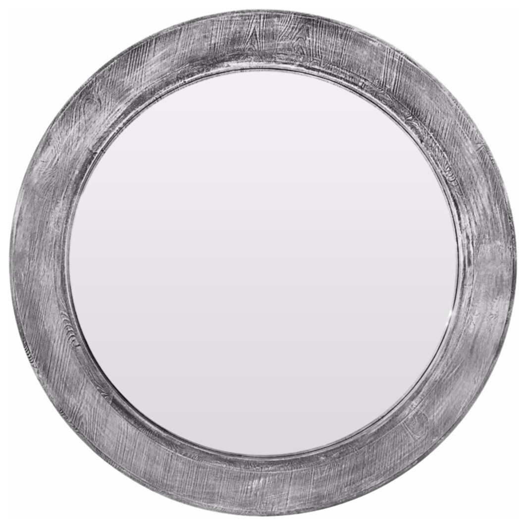 Зеркало круглое серое Window grey