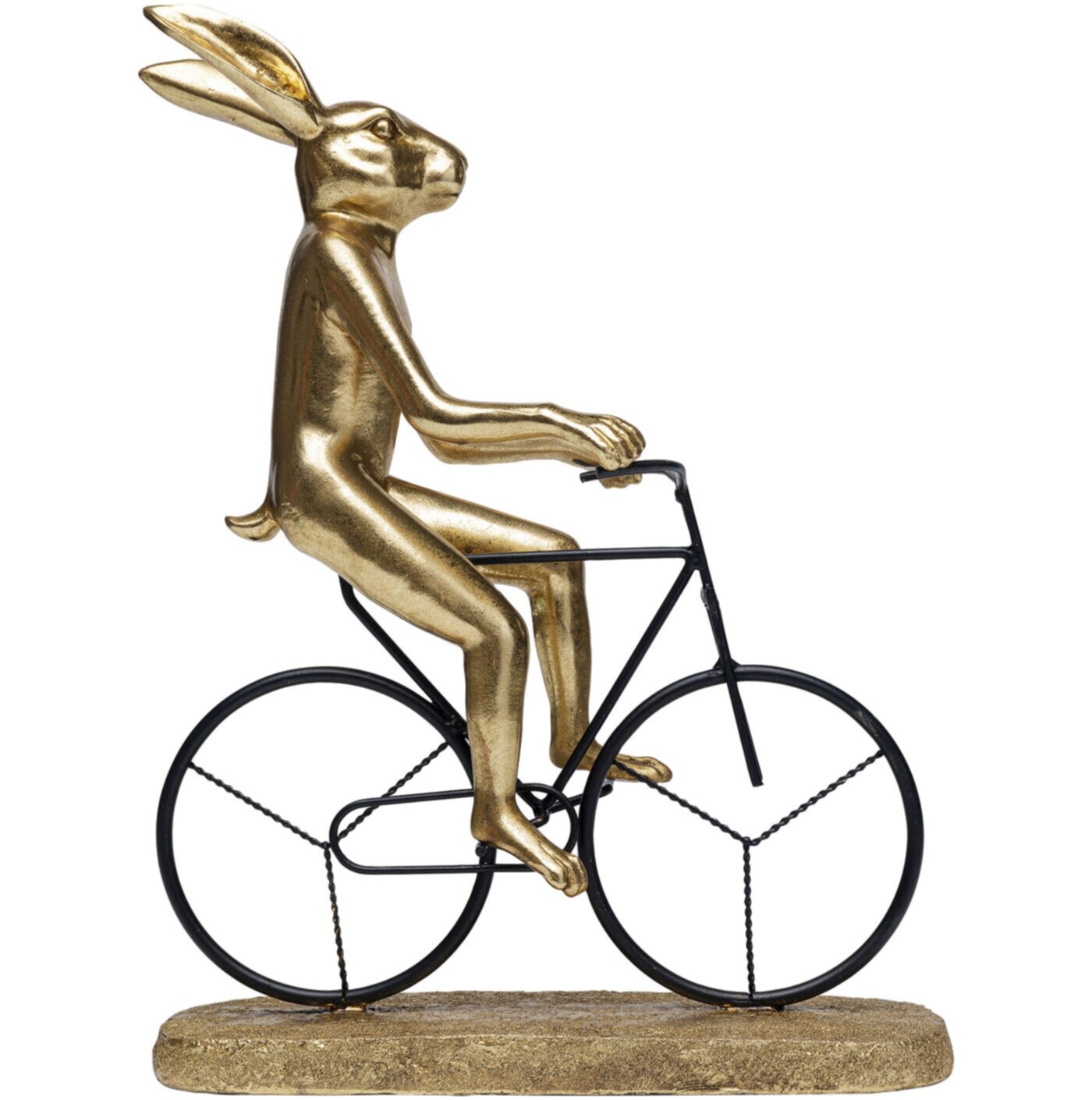 Статуэтка декоративная на подставке золото Rabbit