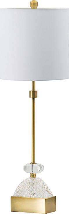 Настольная лампа с абажуром белая, золото 77482CE-DS