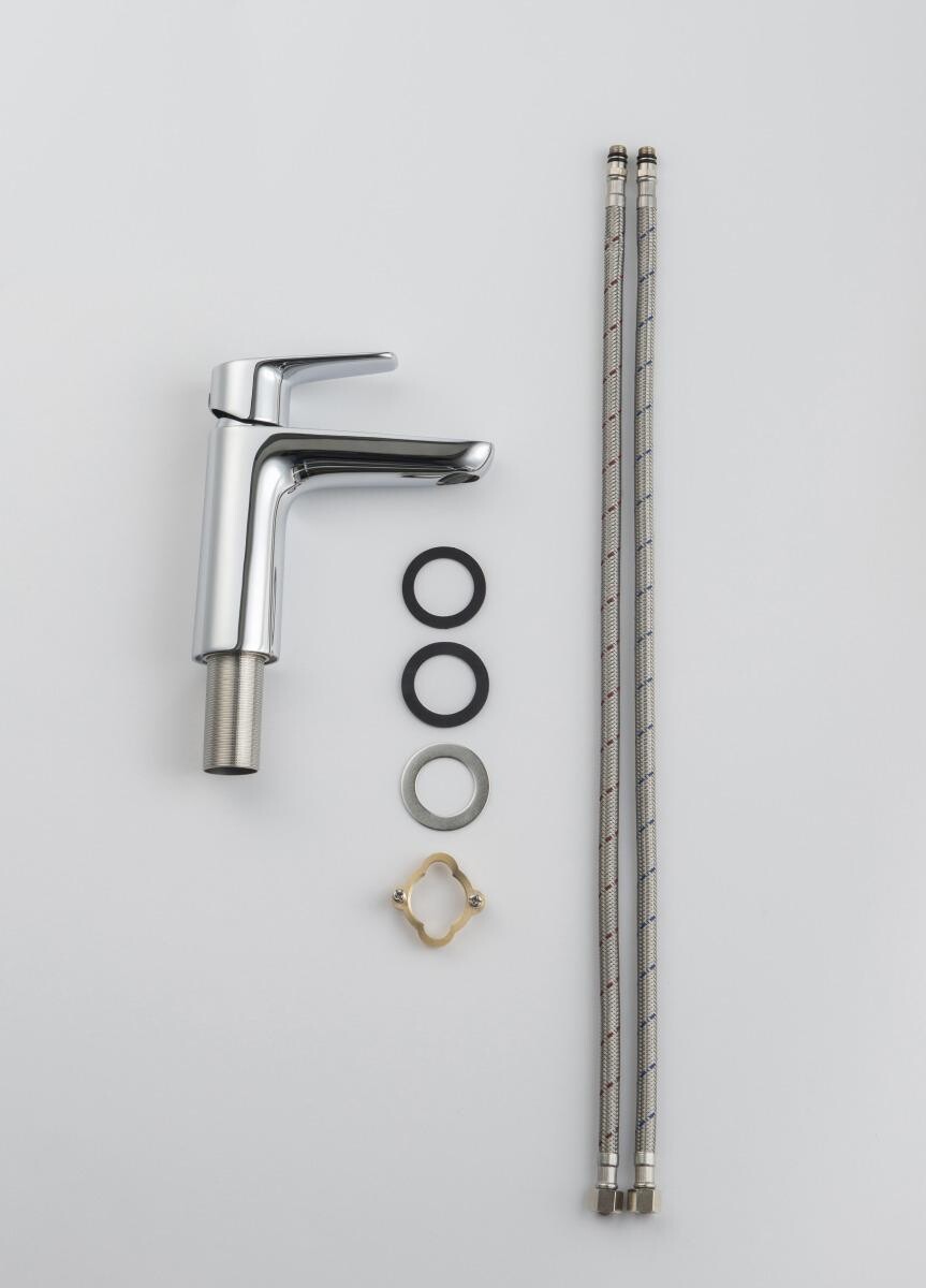 Душевой комплект с лейкой, смесителем для раковины и душа хром Aquatek "Бетта" AQ1131CR - изображение 9