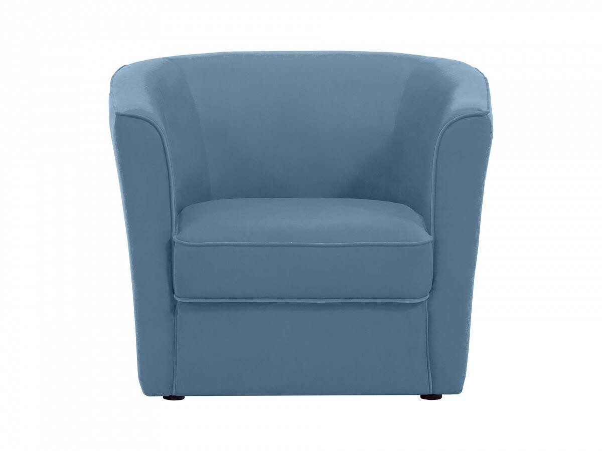 Кресло с мягкими подлокотниками голубое California