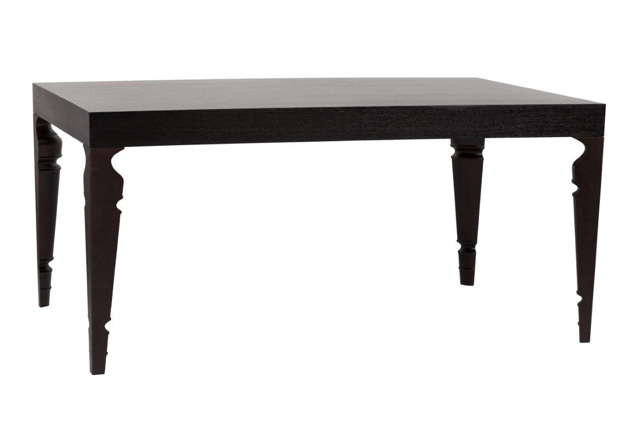 Обеденный стол черный прямоугольный 160 см Ferretta Black One