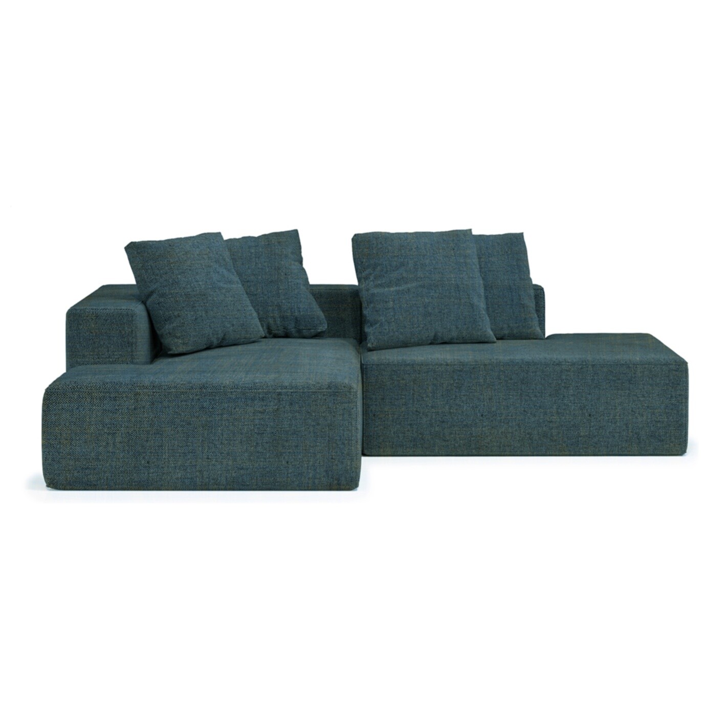 Угловой диван раскладной левый зеленый Memphis K00482