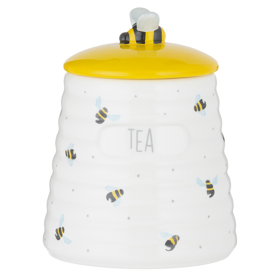 Емкость для хранения чая белая Sweet Bee