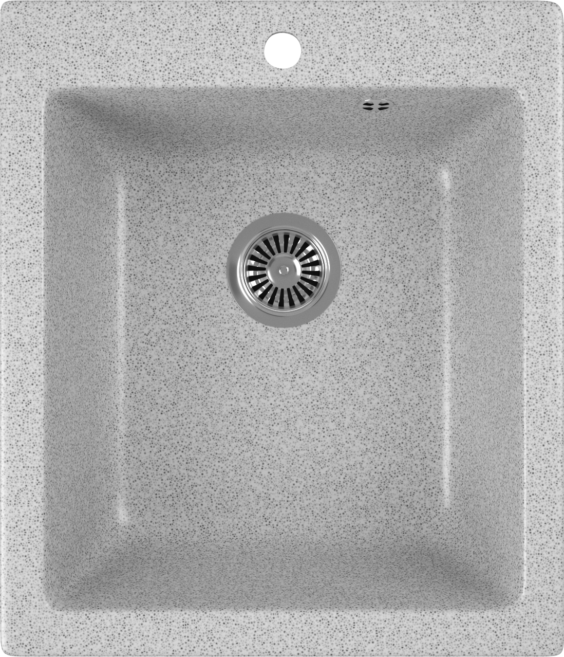 Мойка кухонная прямоугольная мраморная серая Domaci &quot;Бьелла&quot; DMC-17-310