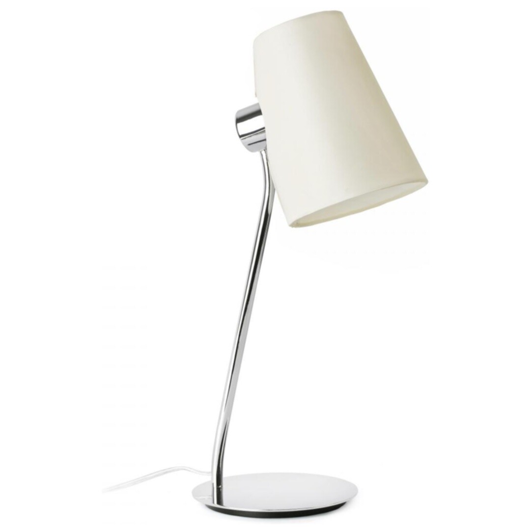 Лампа настольная с абажуром белая Lupe от Faro