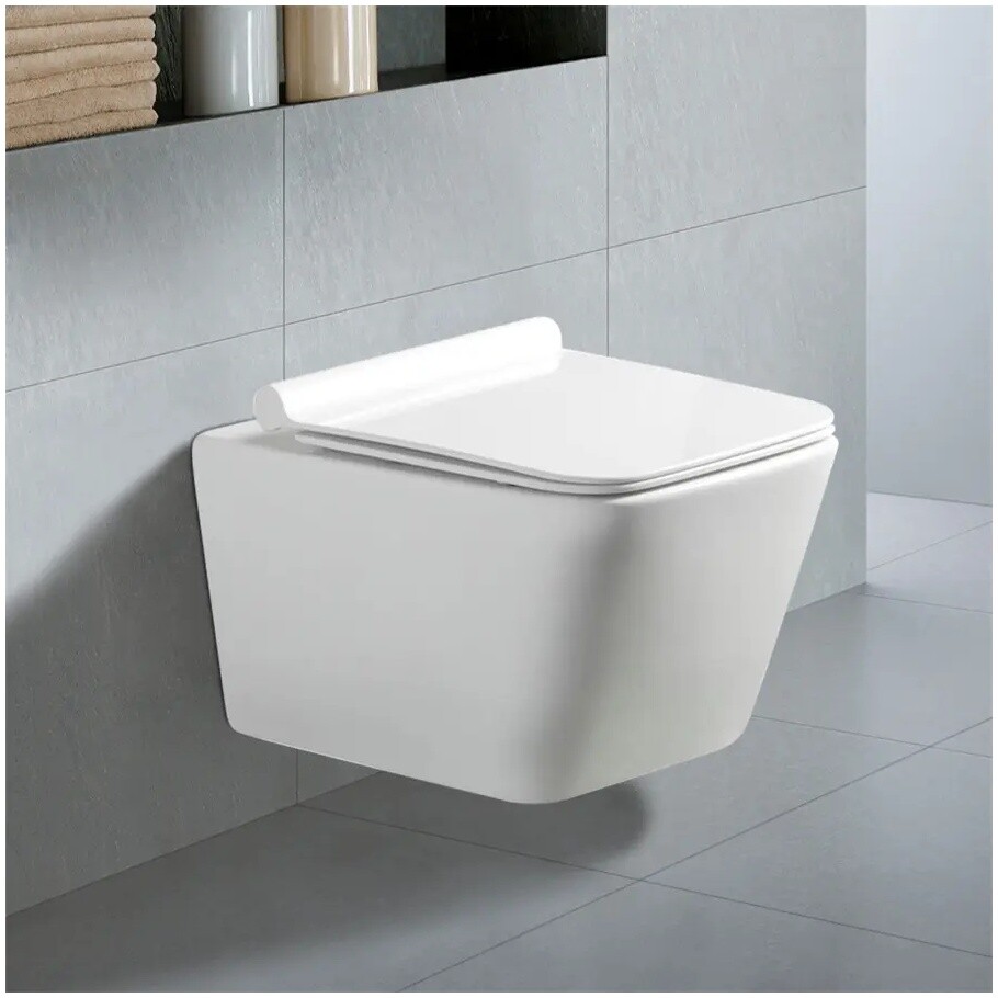 Унитаз подвесной безободковый белый Cerutti SPA Maiella Aria CT7402 - изображение 8