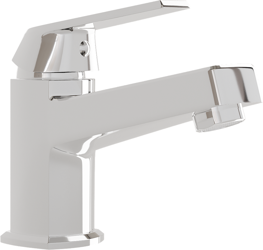 Смеситель для ванны с душем хром Diwo "Смоленск" SM-03cr и смеситель для раковины SM-02cr - изображение 9