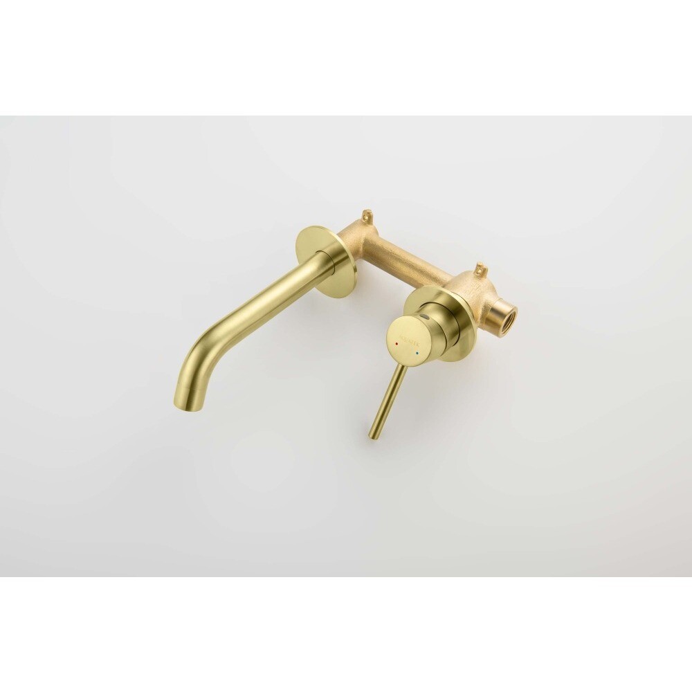 Смеситель для раковины встраиваемый золотой Aquatek "Европа" AQ1313BG - изображение 5