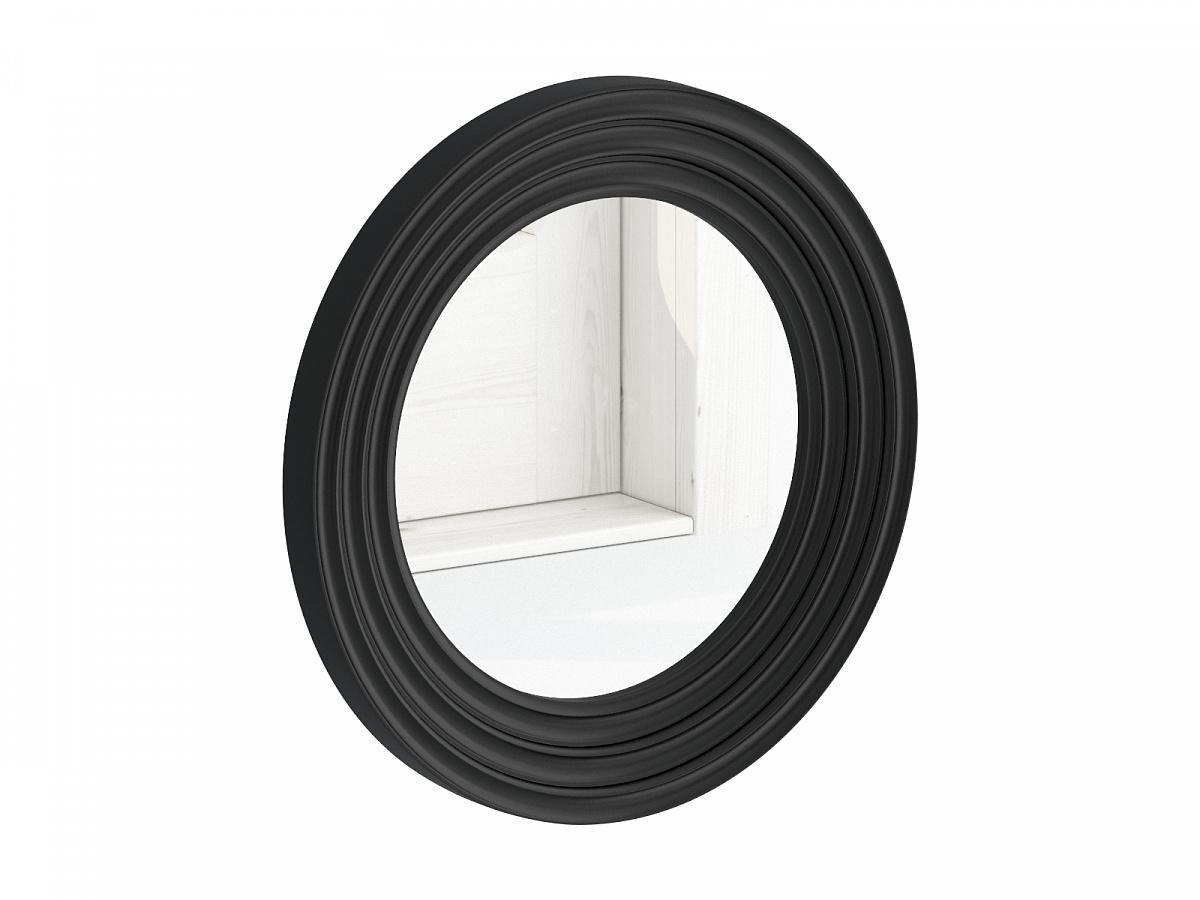 Зеркало настенное круглое 47 см черное Cloud Mini