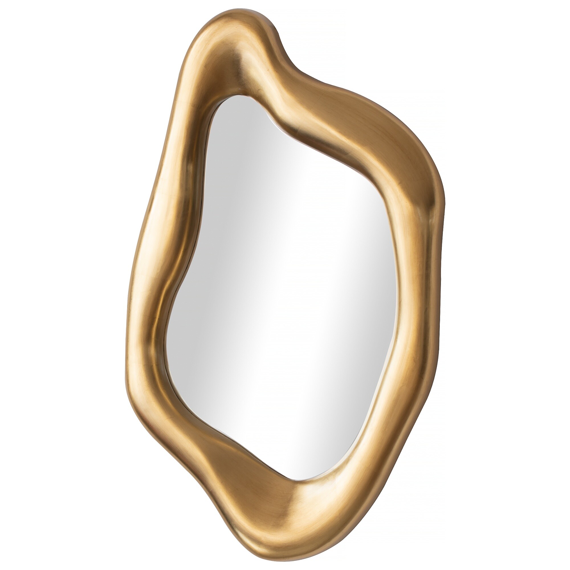 Зеркало настенное фигурное в раме 95х54 см золотистое GLA-45-075