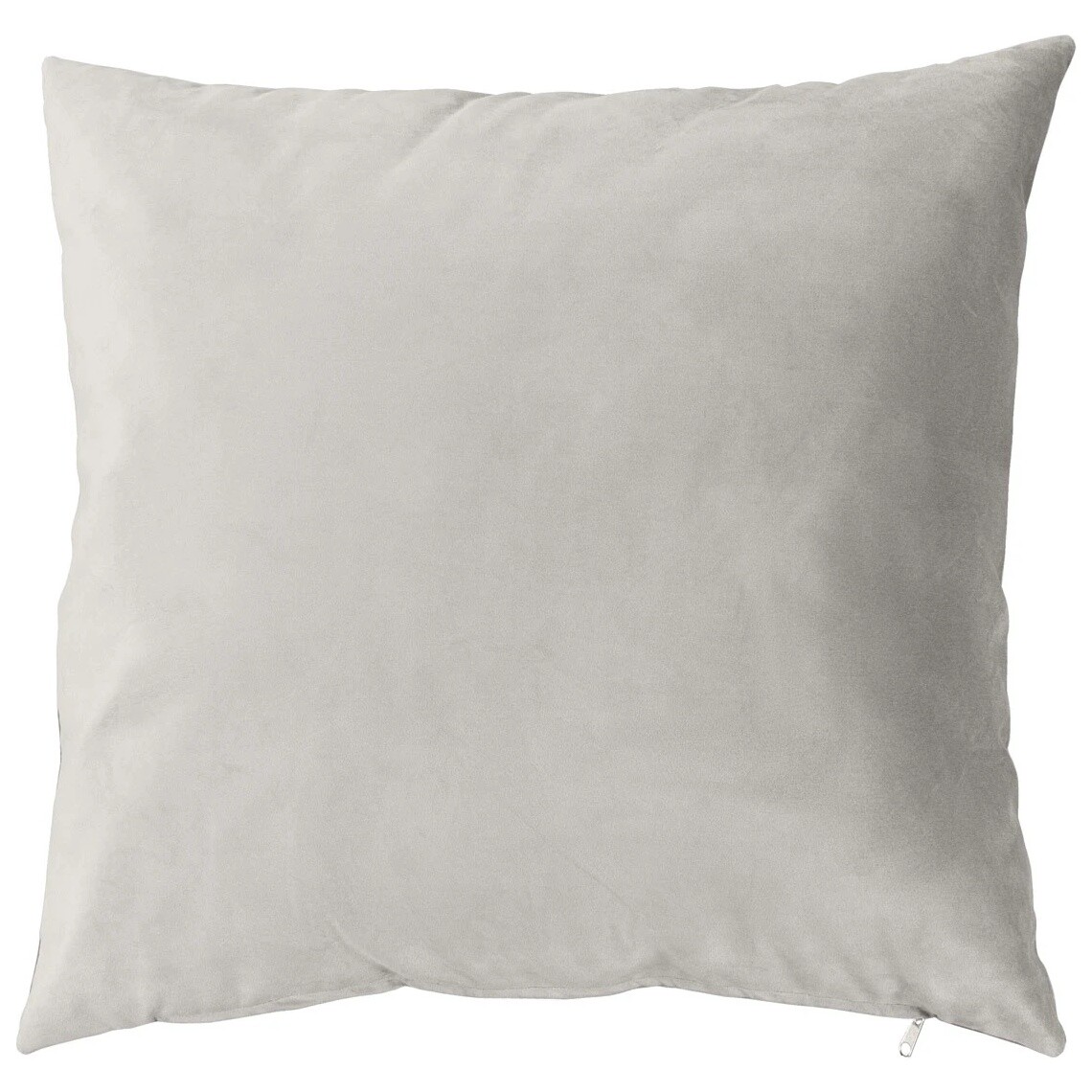 Подушка декоративная квадратная 60 см светло-серая Sorrento