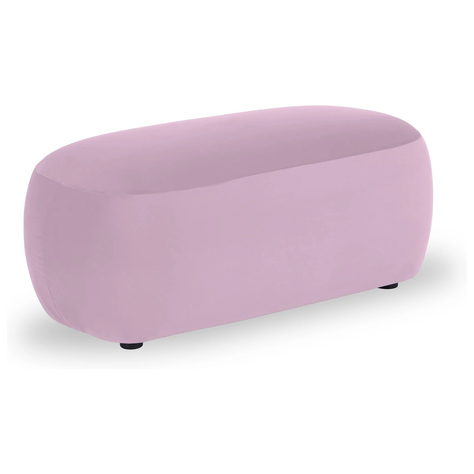 Банкетка двухместная овальная велюр 100 см фиолетовая Cupcake Italia 18